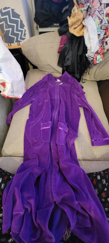 Appleseed's Petites Purple Fleece Robe