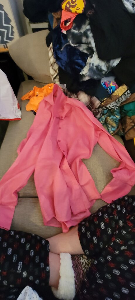 Pink Button-Up Shirt