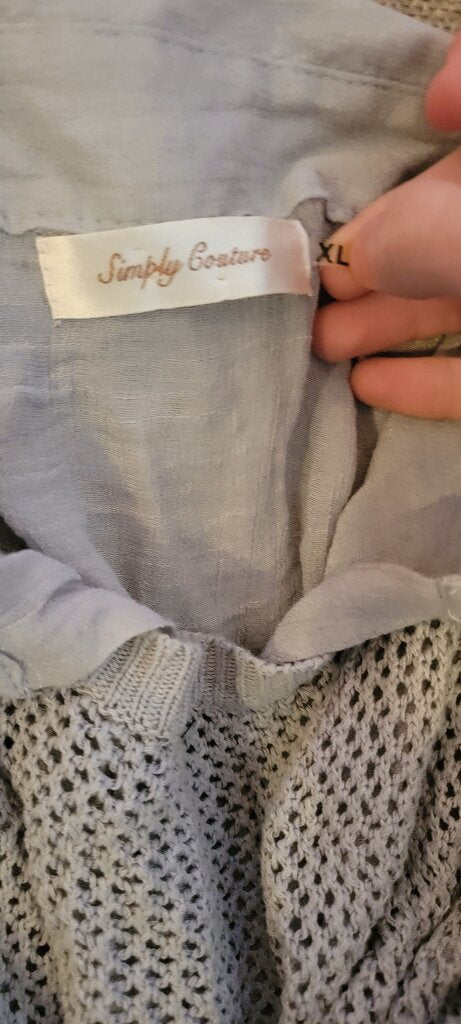 Simply Couture Light Gray Women's Cardigan