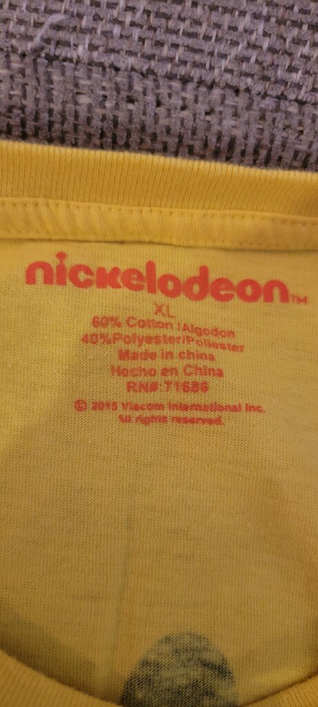 Nickelodeon SpongeBob SquarePants Yellow Graphic T-Shirt