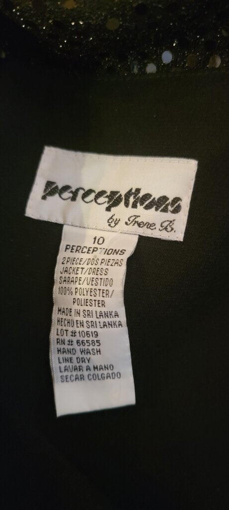 Perceptions Black Jacket/Dress