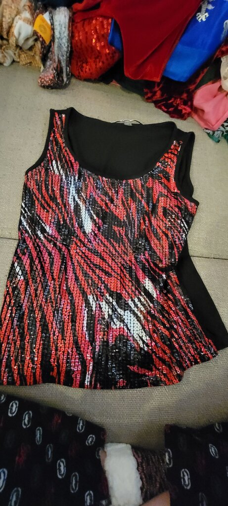 Peter Nygard Petite Sequined Tank Top