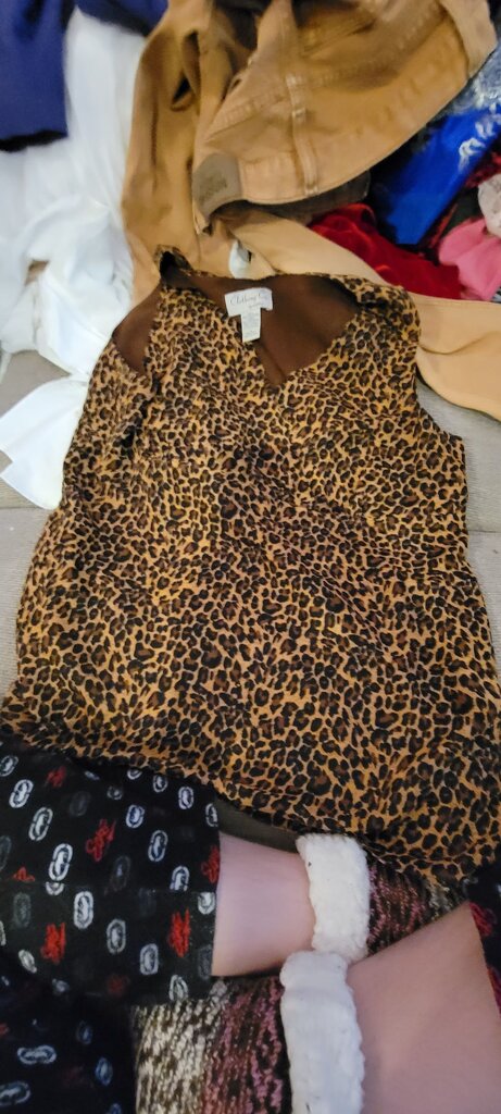 Leopard Print Sleeveless Top