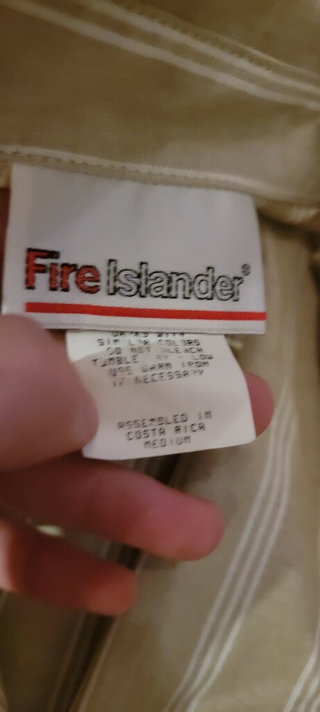 Fire Islander Striped Two-Piece Outfit