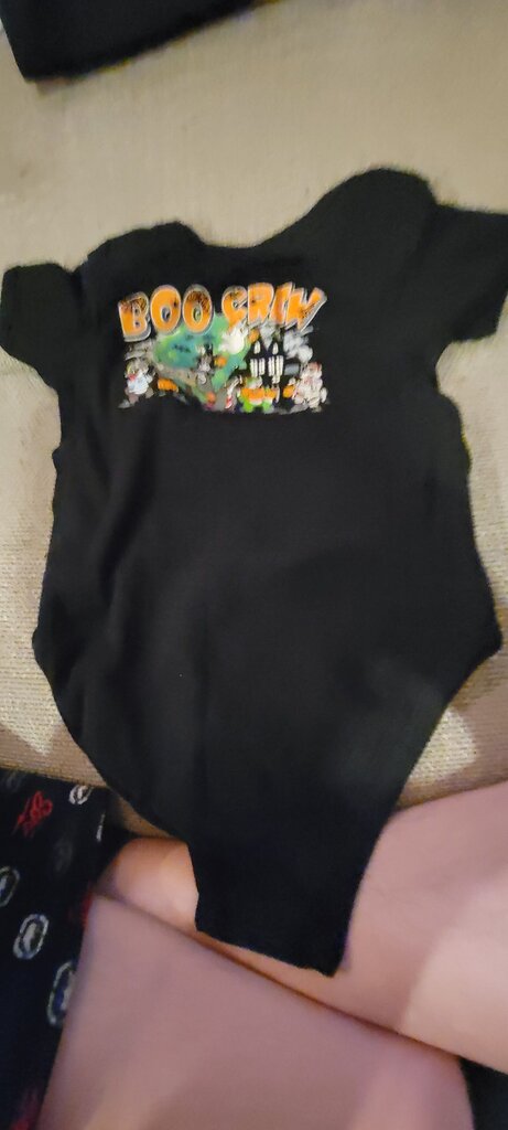 Boo Crew Black Baby Bodysuit