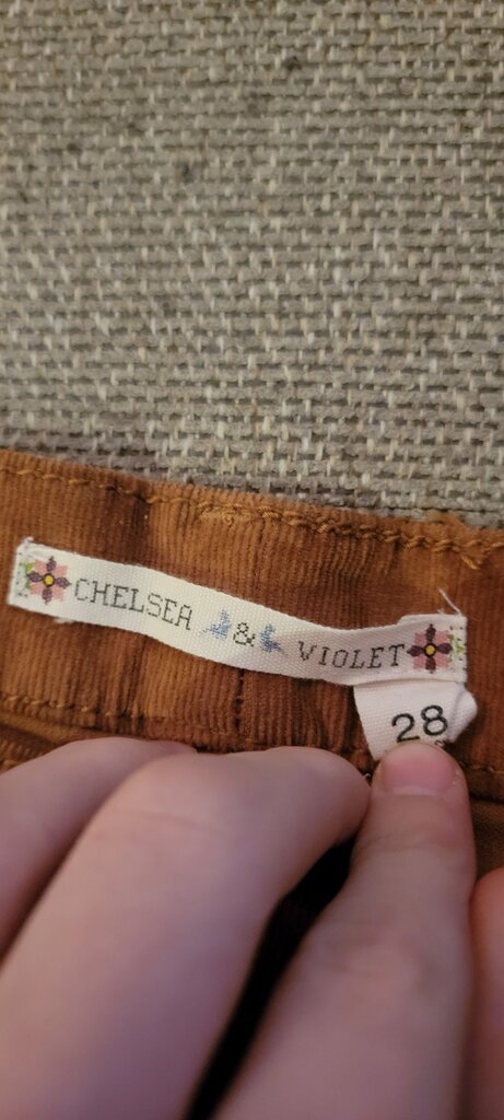 Chelsea & Violet Brown Corduroy Skirt