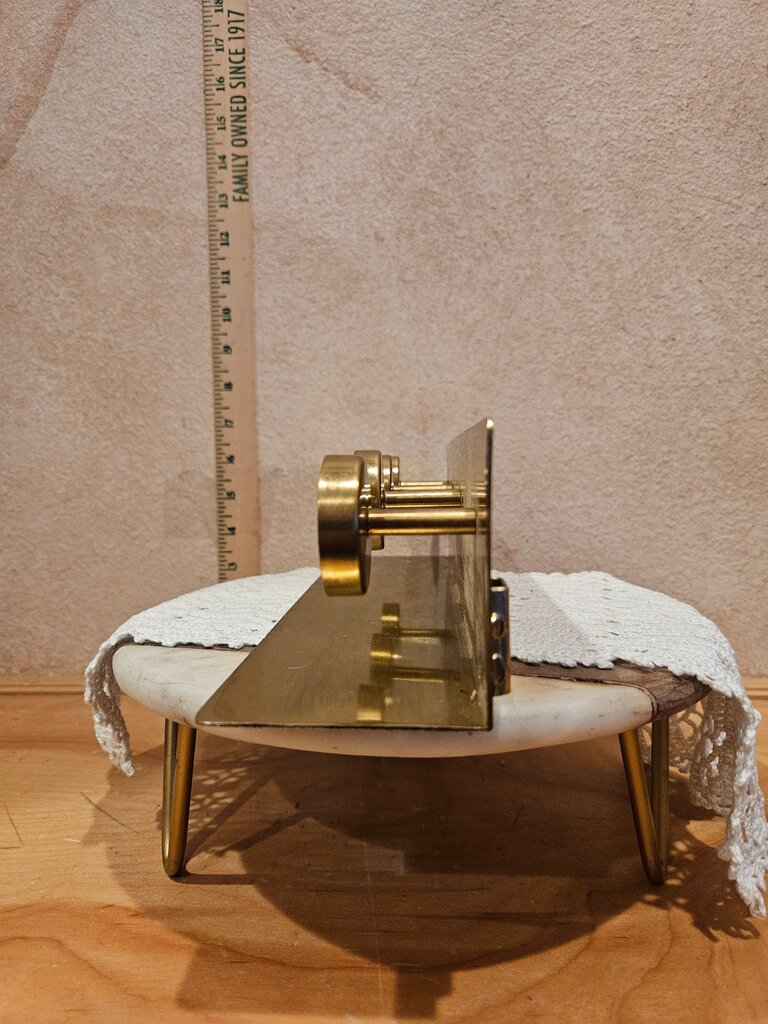 Brass and marble wall hooks with shelf Elegant closet organizer bath towel rack