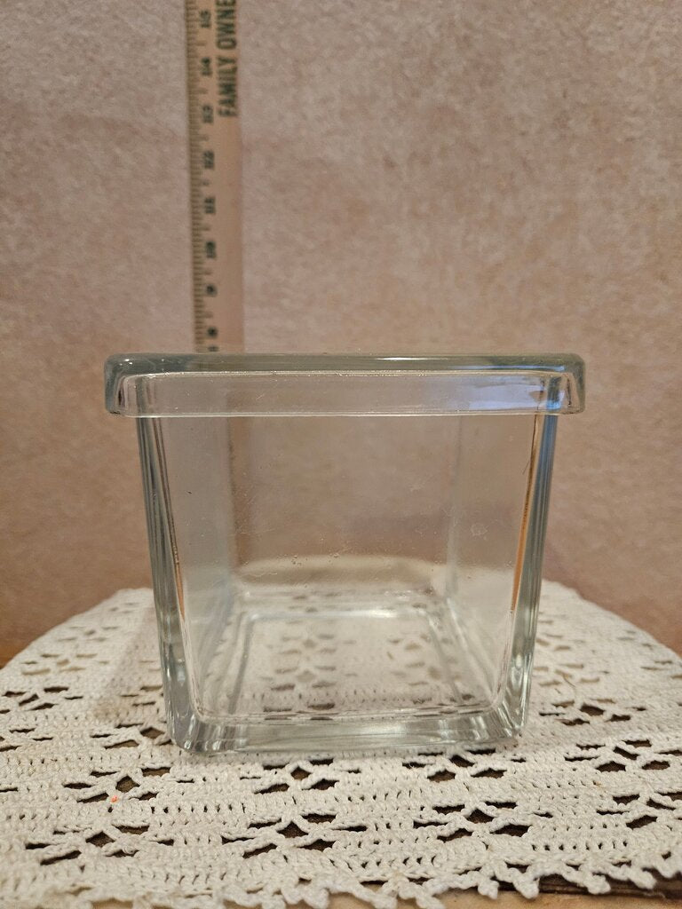 Square Glass Storage Container with Lid
