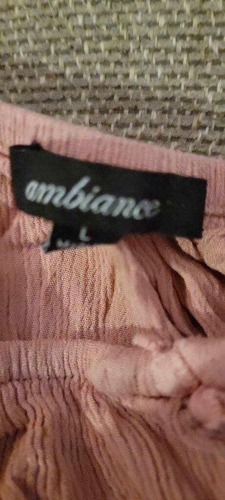 Ambiance Women's Blush Pink Button-Up Top