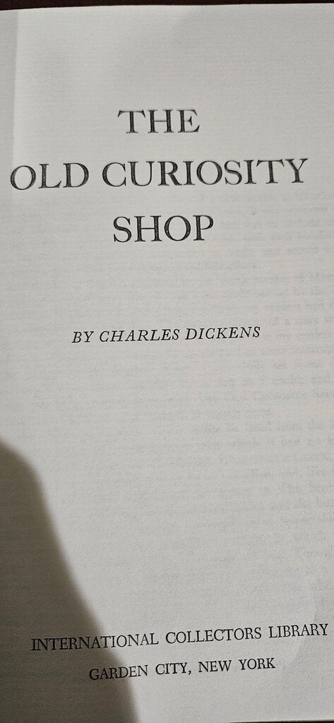 The Old Curiosity Shop by Charles Dickens