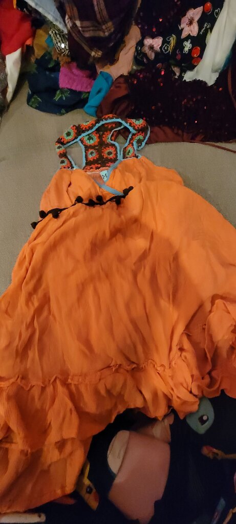 South Main Women's Orange Dress