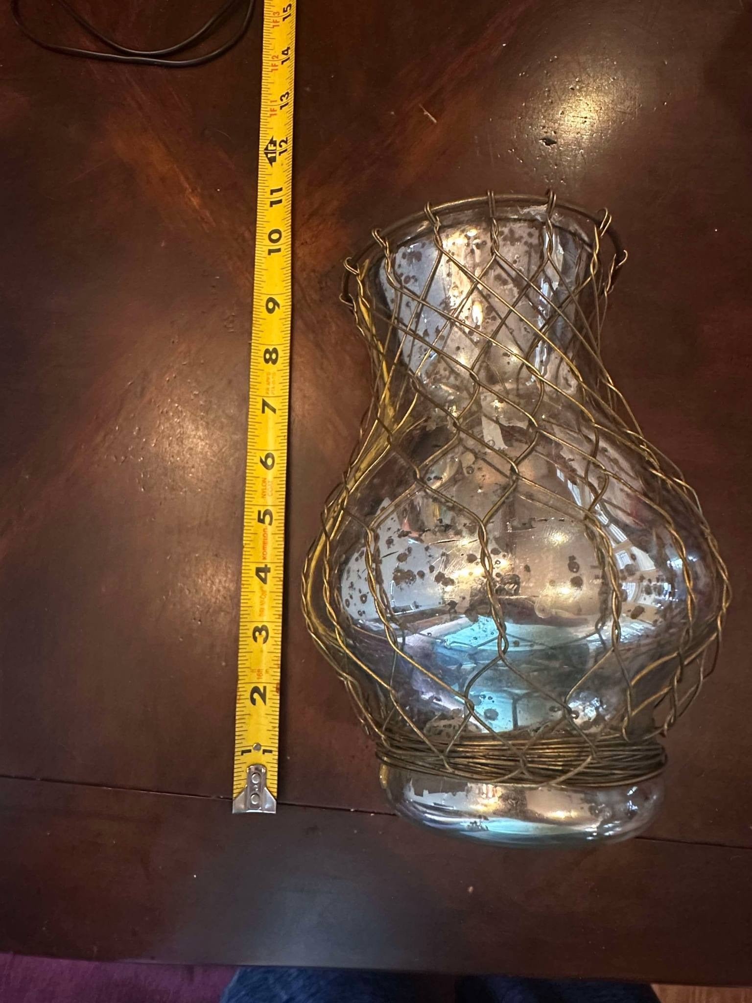 Vintage Glass Candle Holder